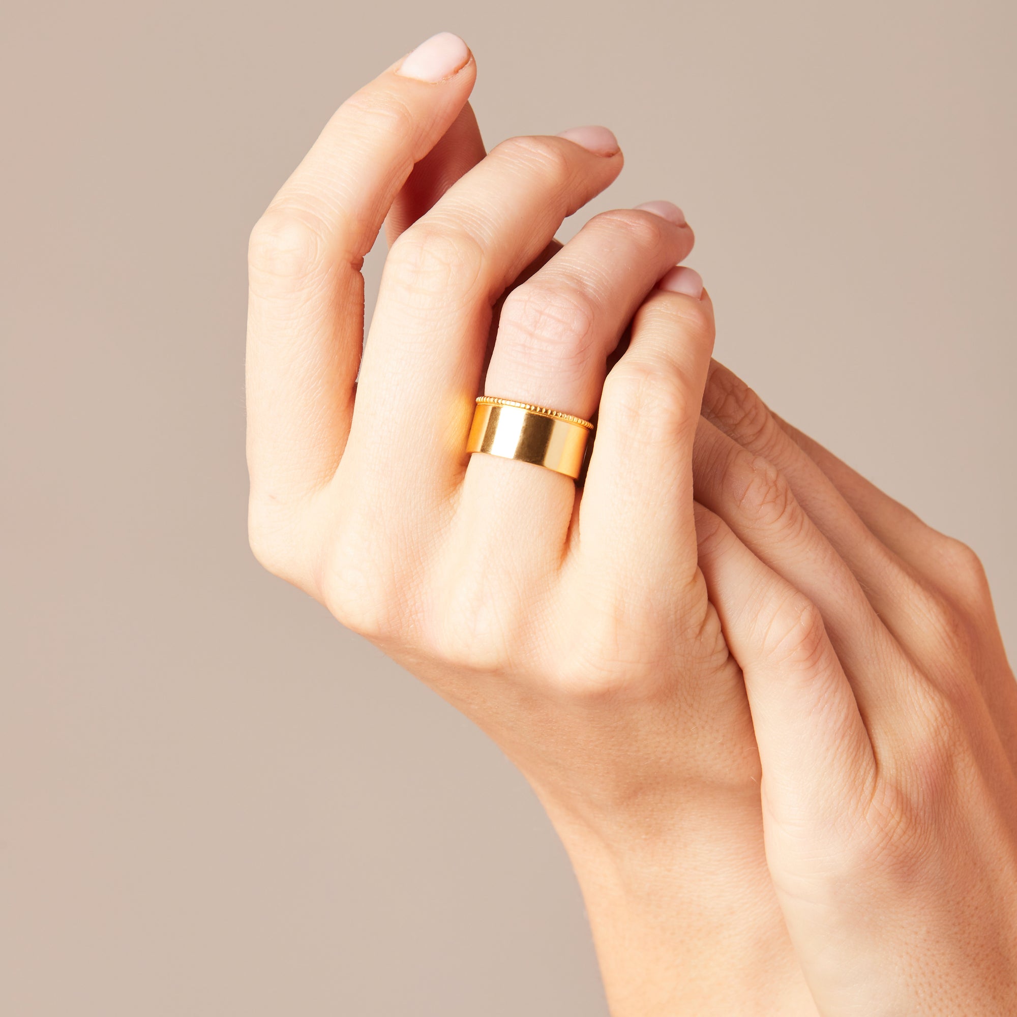 gold vermeil band ring