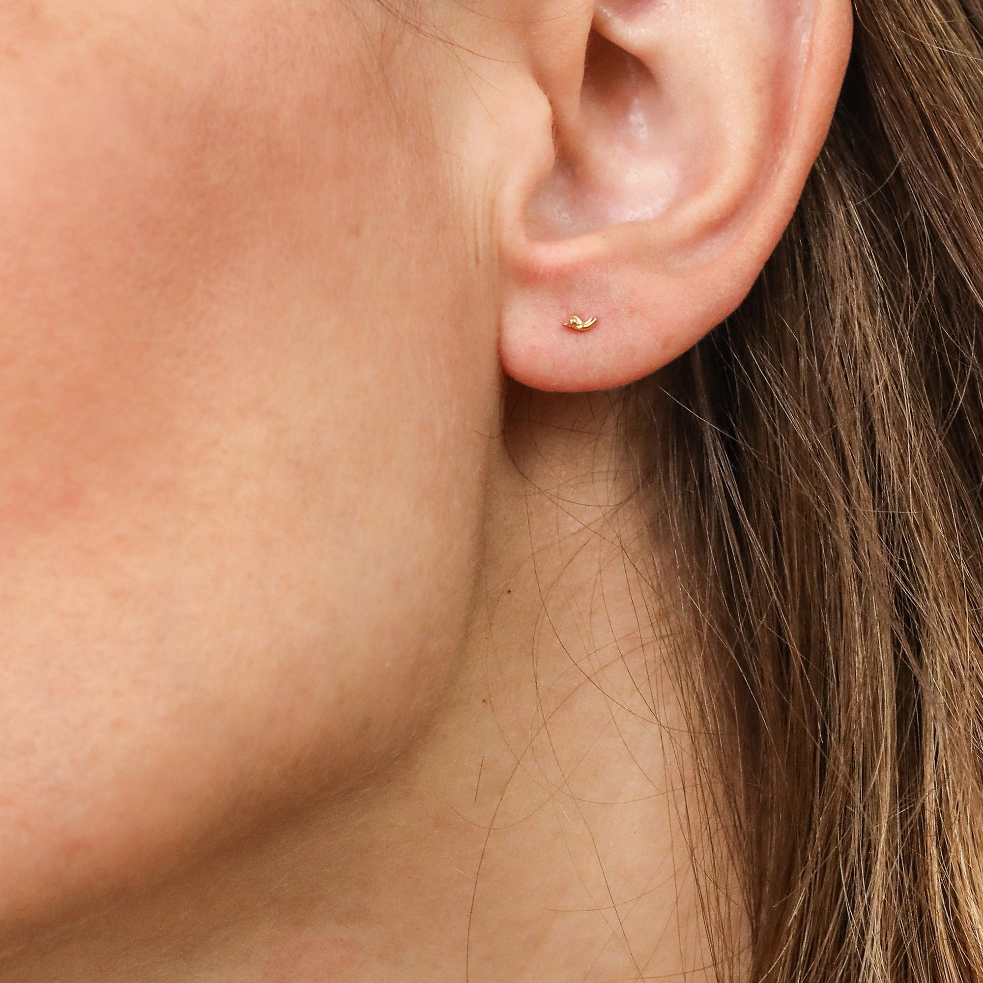 gold vermeil stud earrings