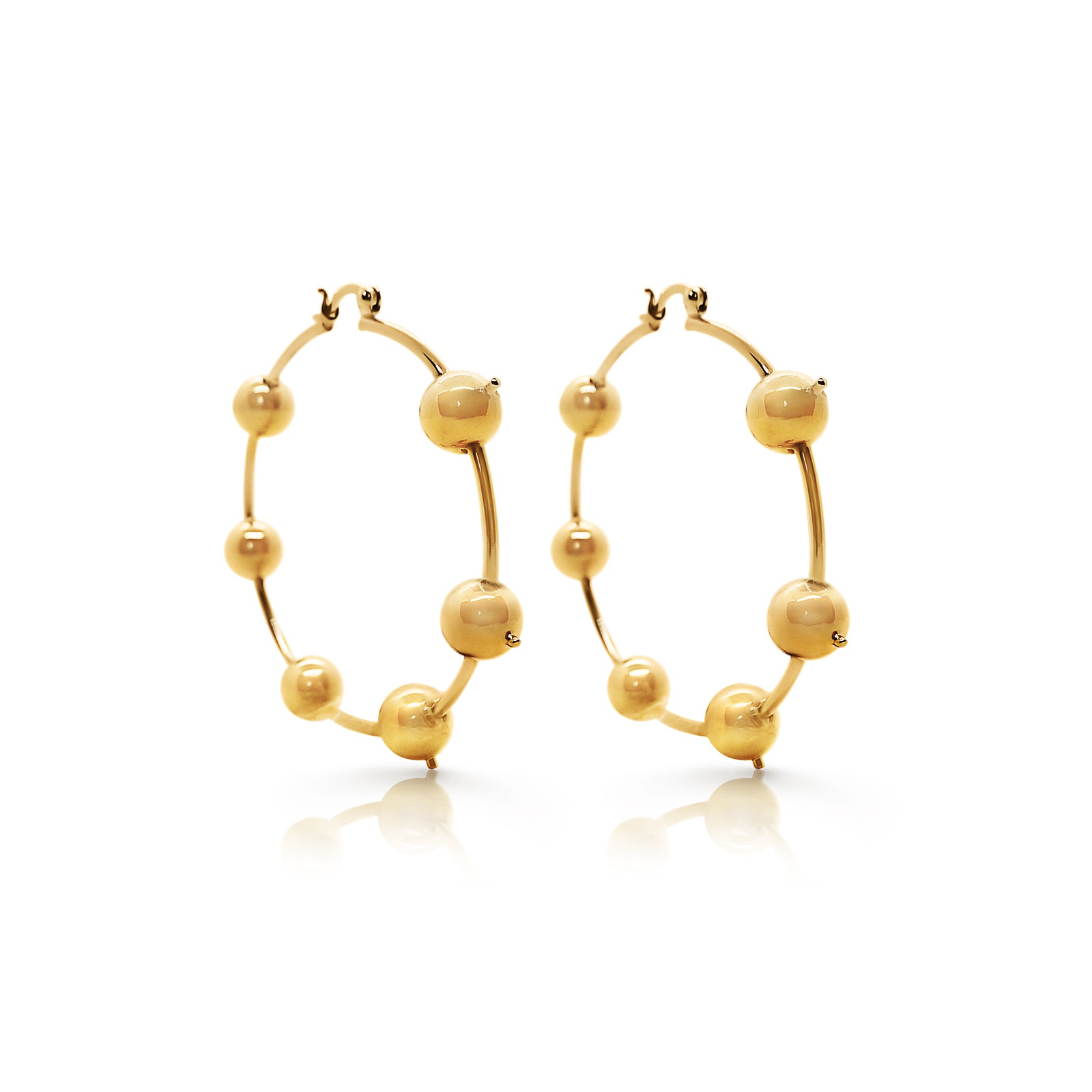 gold vermeil hoop earrings