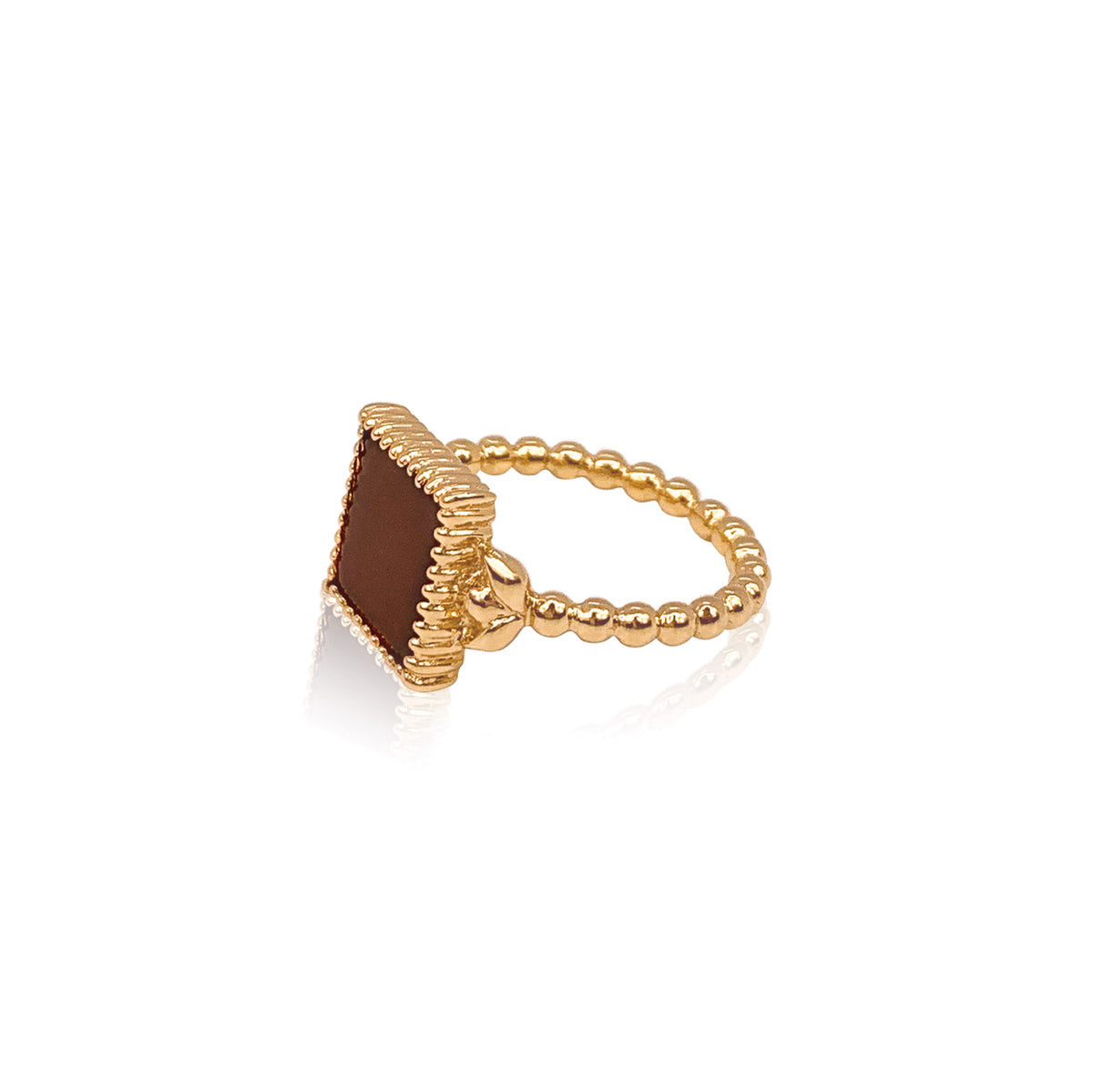 carnelian gold vermeil ring