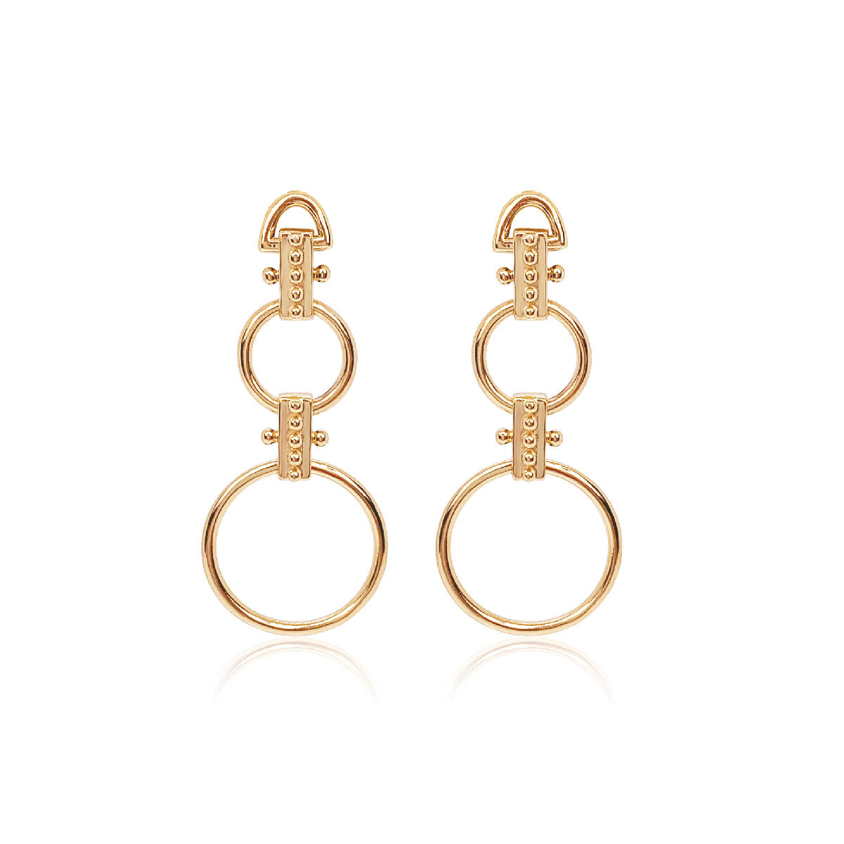 gold vermeil drop earrings