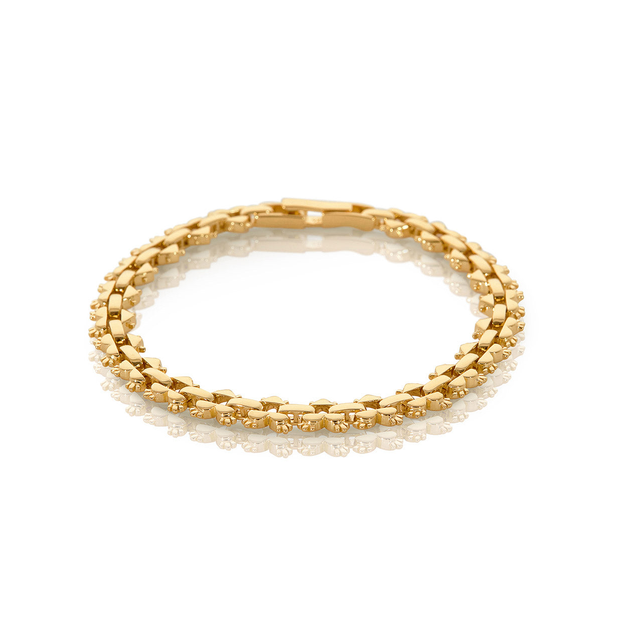 heart throb gold vermeil bracelet