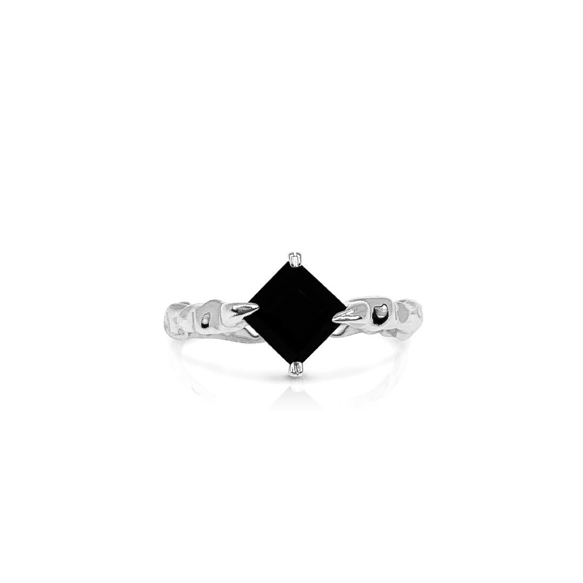 sterling silver and onyx cocktail ring