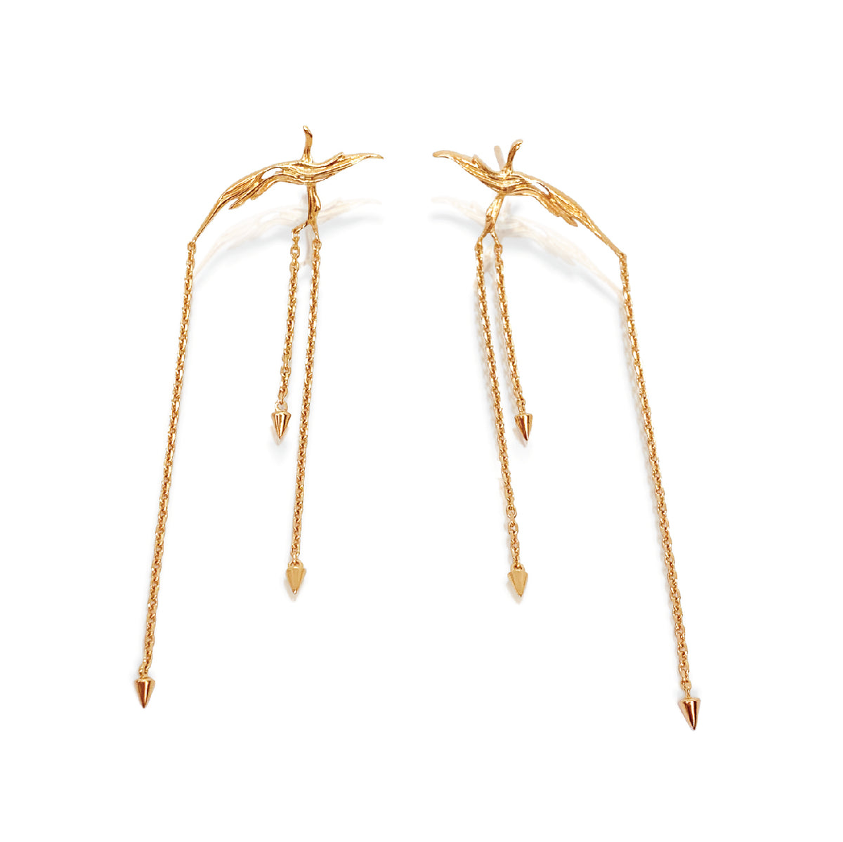 gold chandelier earrings