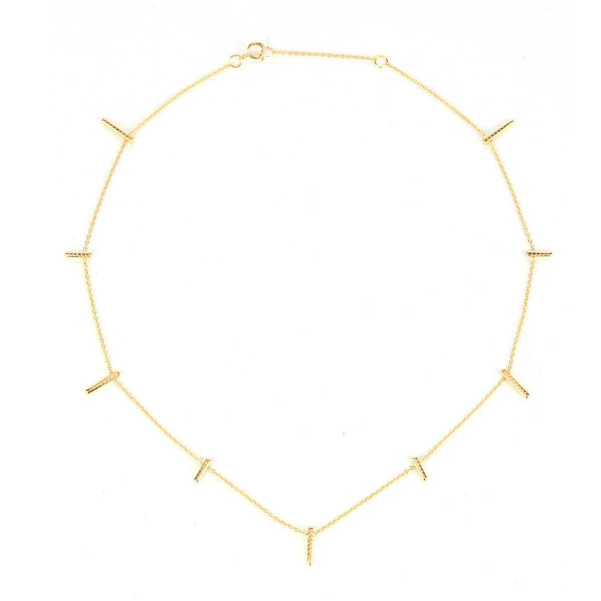 minimal gold vermeil necklace