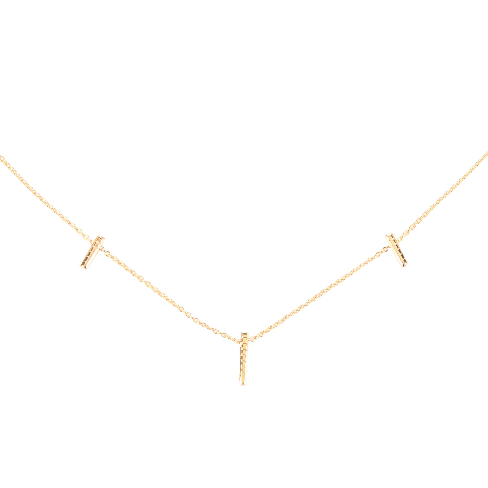 delicate gold vermeil necklace
