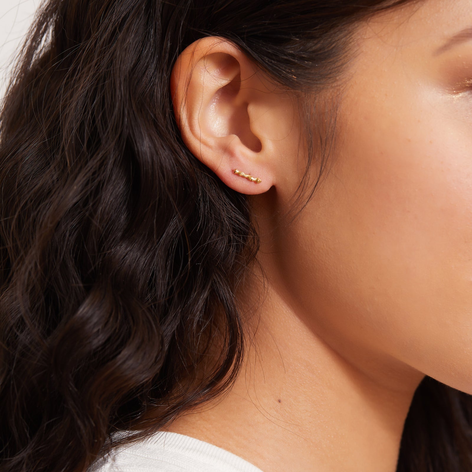 gold vermeil stud earrings